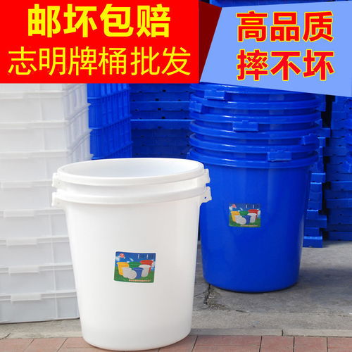 大号加厚塑料水桶带盖家用塑料桶储水桶钓鱼桶安全环保食品装米桶
